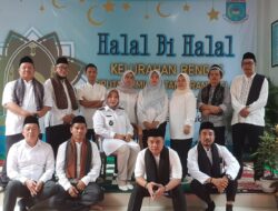 Acara Halal Bihalal Kelurahan Rengas Dengan Silaturahmi Sucikan Hati untuk kemenangan Sejati Bersatu Maju Sukses