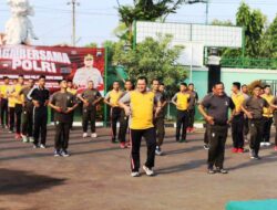 Apel dan Olahraga Bersama TNI-Polri Brebes