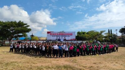 Tingkatkan Sinergitas, Kodim 1601/SumbaTimur Gelar Olahraga Bersama Polres Sumba Timur