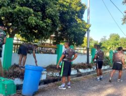 Kodim 1601/SumbaTimur Melaksanakan Kegiatan Pembersihan Pangkalan