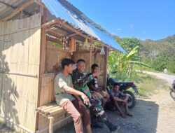 Melalui Komsos, Babinsa Koramil 04/Tabundung Beri Motivasi Agar Warga Manfaatkan Lahan Kosong Di Pekarangan Rumah