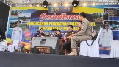 Sosialisasi Pencegahan Rokok Ilegal Di Gor Ki Mageti