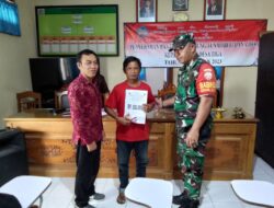 Babinsa Koramil 1626-02/Susut Dampingi Penyaluran Dana Bantuan Langsung Tunai