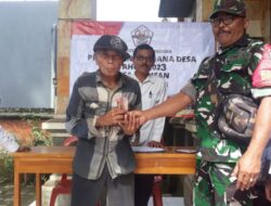 Babinsa Koramil 1626-03/Tembuku Hadiri Penyaluran BLT DD Desa Peninjoan