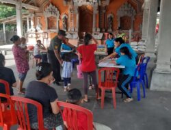 Dukung Upaya Menekan Stunting, Babinsa Dampinggi Posyandu Balita Di Desa Tamanbali
