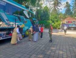 Libur Pekan, Babinsa Pantau Pengunjung Wisatawan