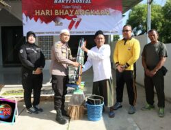 Momentum Hari Bhayangkara Ke-77, Polres Sumenep Baksos Ke Tempat Ibadah