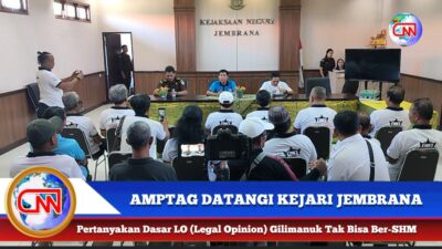 Berita Video : AMPTAG Datangi Kejari Jembrana Pertanyakan Dasar LO Gilimanuk Tidak Bisa Ber-SHM