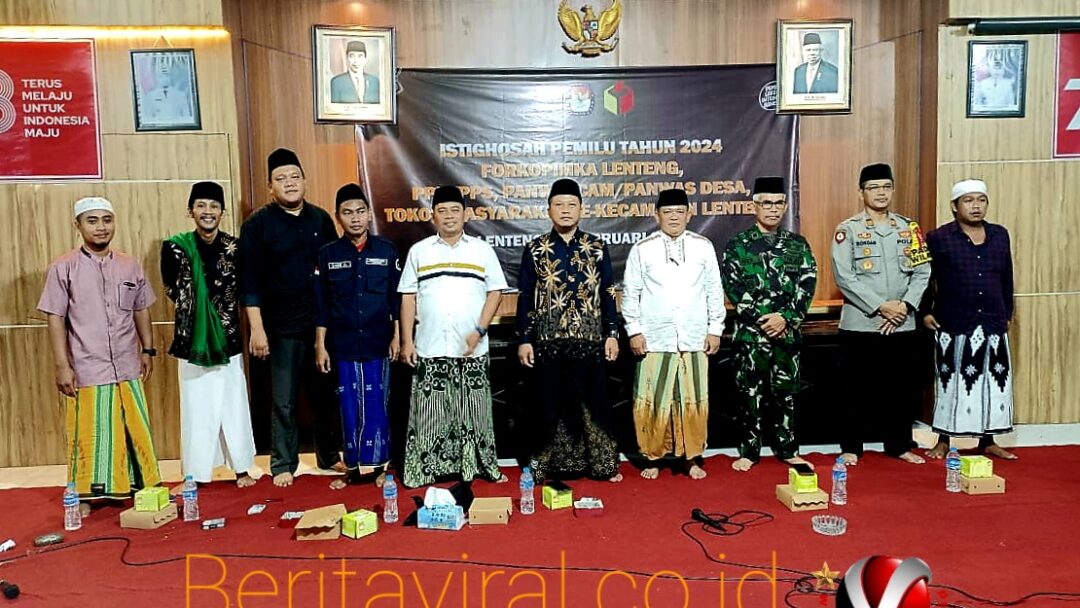 Istighosah Doa Bersama Forkopimda Kecamatan Lenteng PPK/PPS, Panwascam Desa  Dan Tokoh Masyarakat Se Kecamatan Lenteng