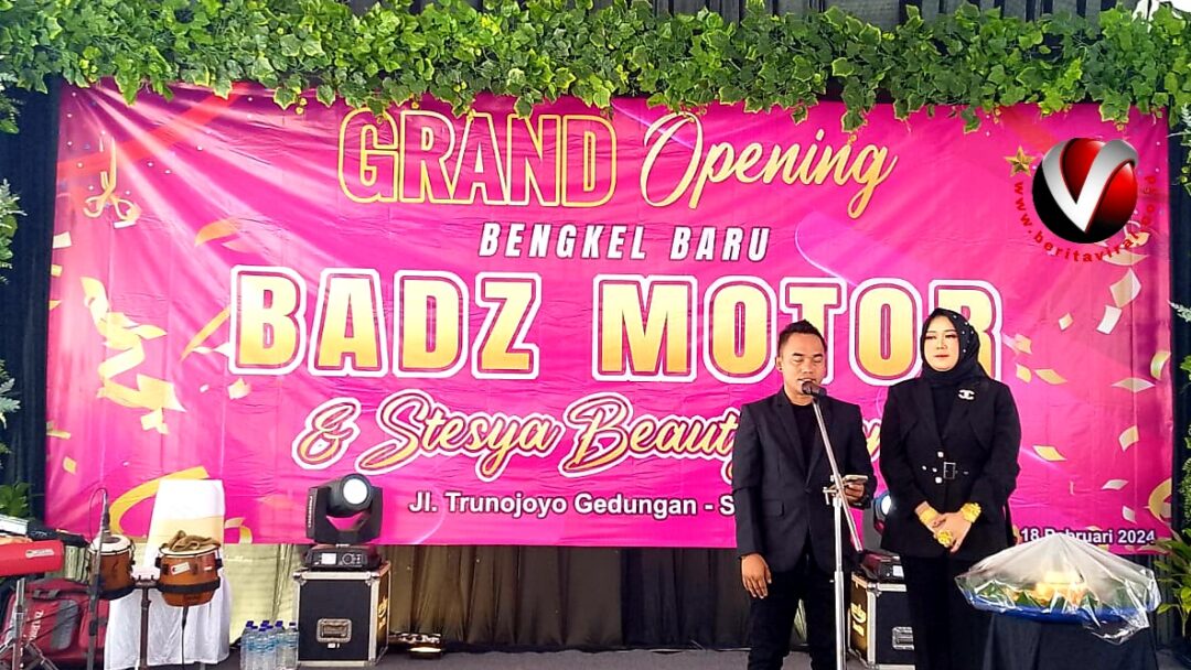 Grand Opening Bengkel Baru Badz Motor Dan Stesya Beauty Store Yang Baru Selesai Diresmikan