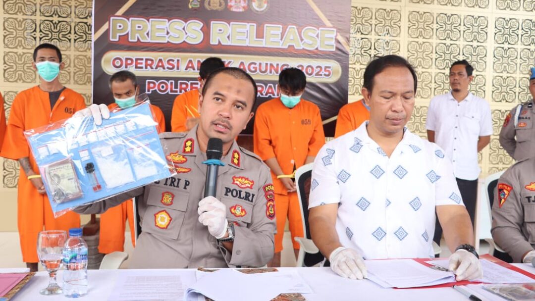 Lima Kasus Narkoba Berhasil Diungkap, Empat Pelaku Merupakan Target Operasi