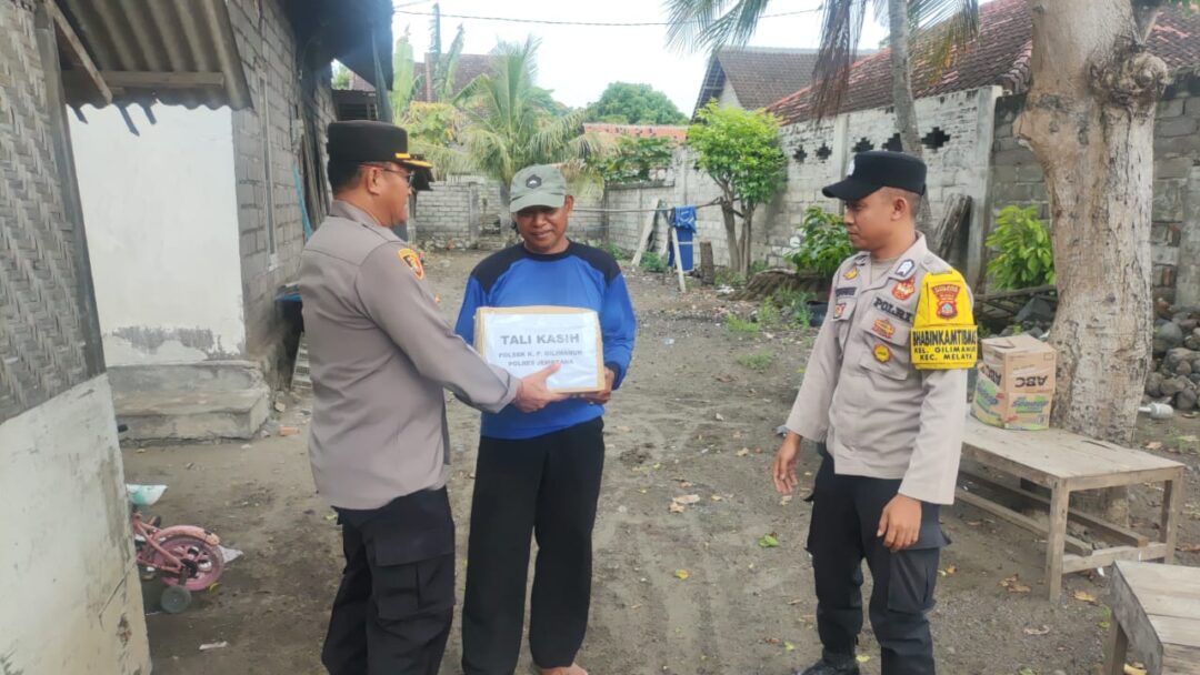 Wujud Kepedulian Terhadap Warga Kurang Mampu, Kapolsek Gilimanuk Gelar “Minggu Kasih” di Lingkungan Samiana