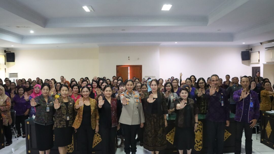 Kapolres Jembrana Sebagai Narasumber Dalam Sosialisasi Pencegahan Kekerasan Terhadap Perempuan Dan Anak