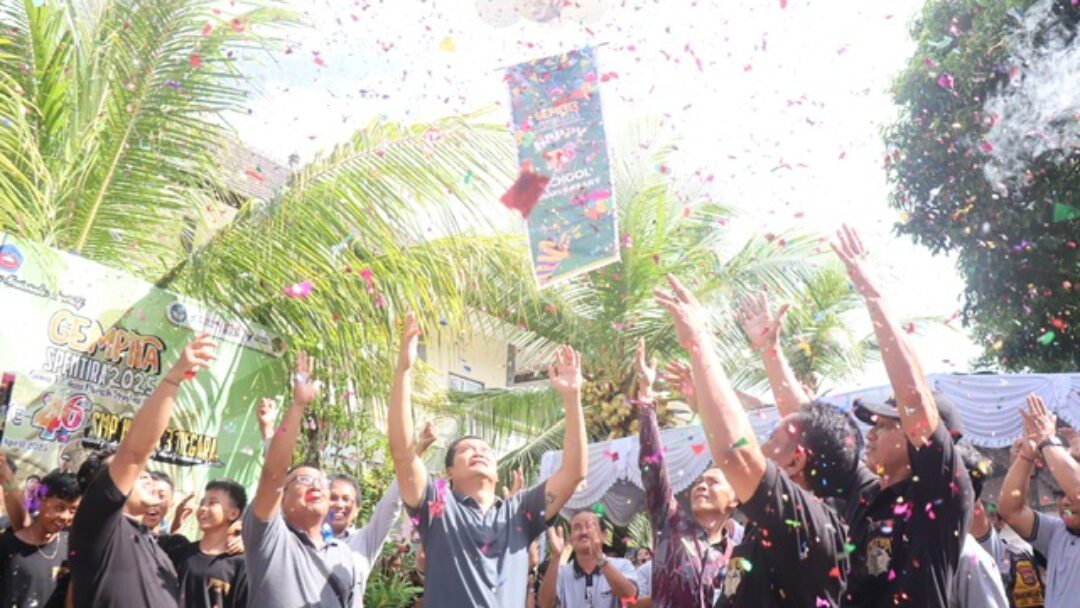 Meriah, SMP Negeri 3 Negara Genap Berusia 46 Tahun