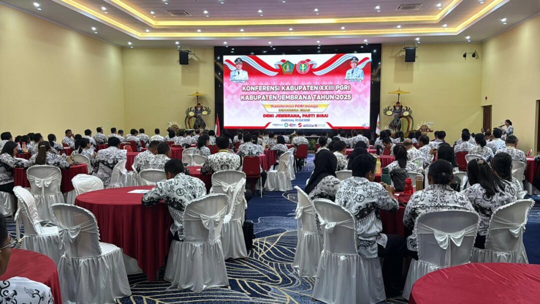 PGRI Jembrana Gelar Konkab Tahun 2025 Intensipkan Komitmen Guru Majukan Pendidikan Dan Ketua Lama Kembali Terpilih