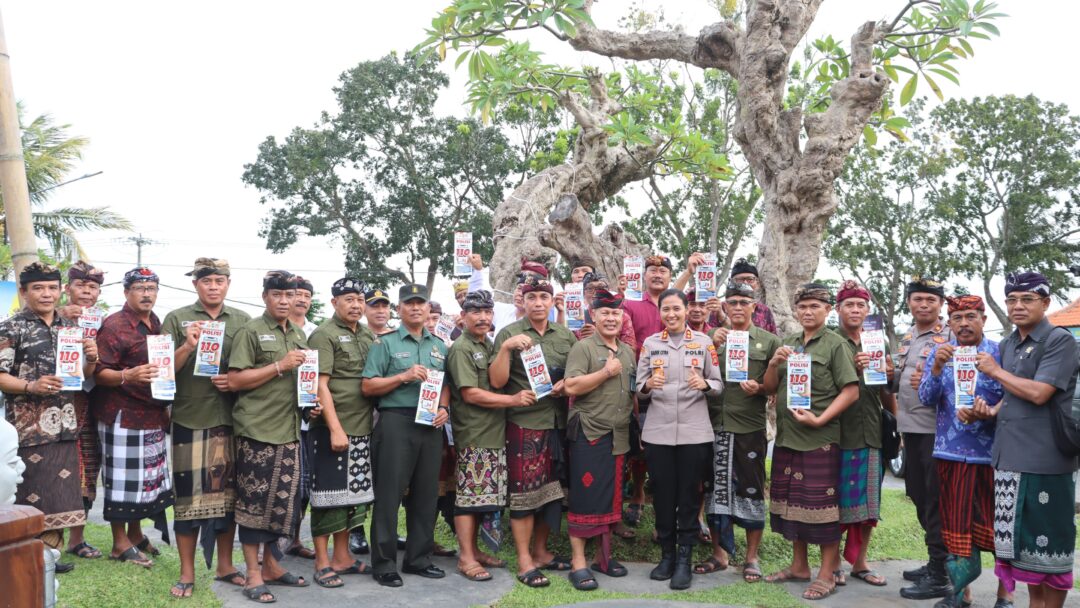 Kapolres Jembrana Ajak Perbekel, Lurah, Dan Bendesa Adat Di Mendoyo Maksimalkan Layanan Call Center 110