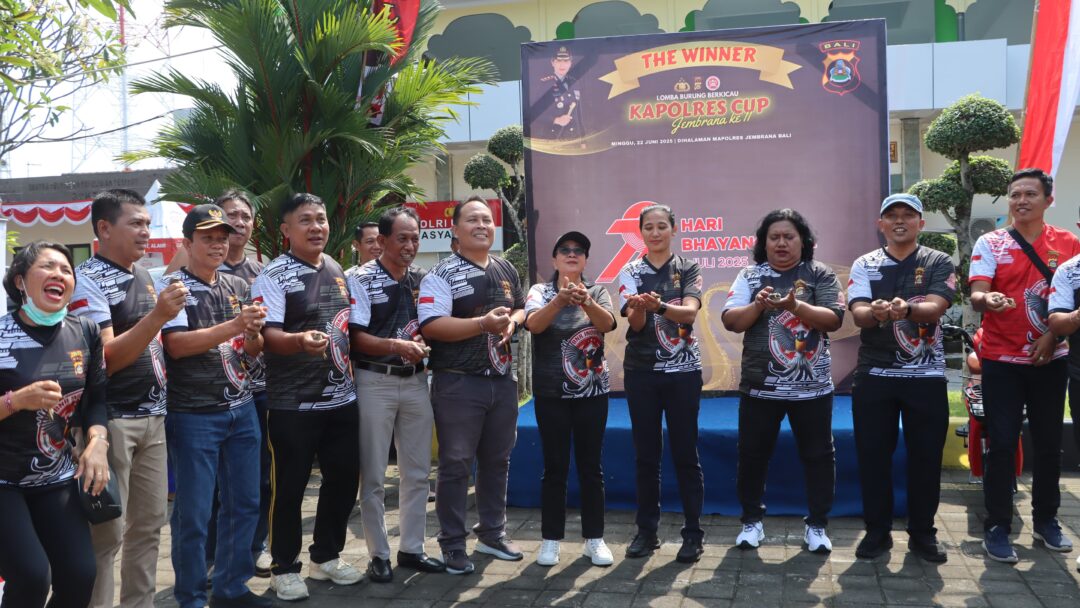 Meriah! Lomba Burung Berkicau Kapolres Cup Jembrana Ke-XI Ramaikan Hari Bhayangkara Ke-79