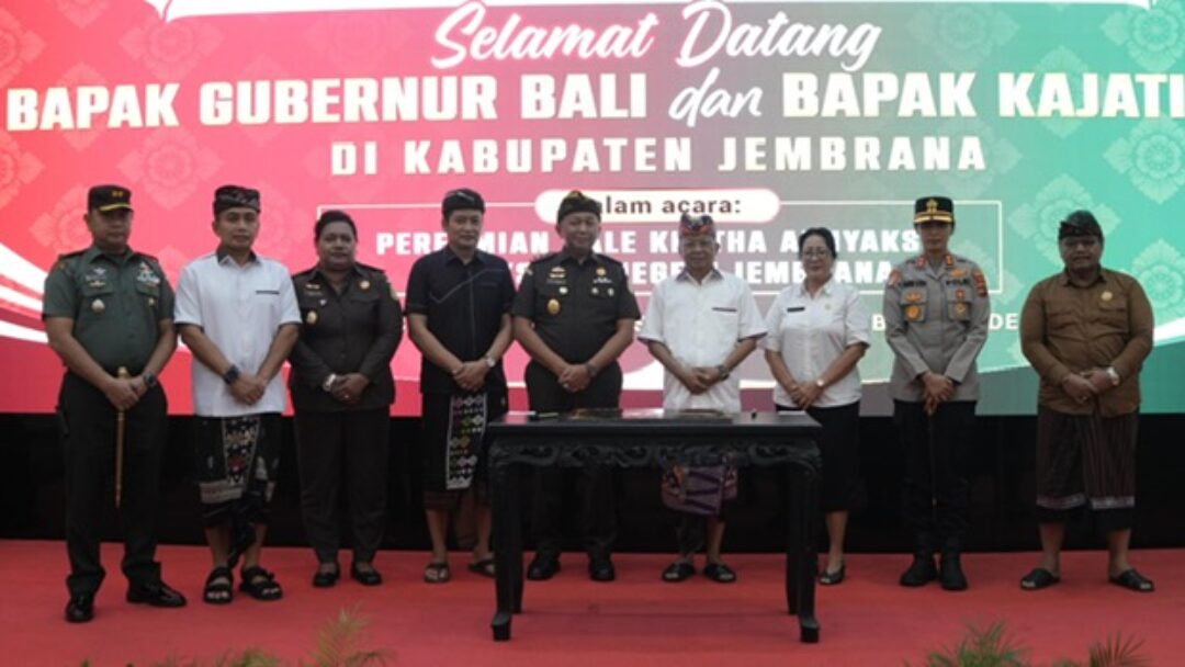 Bale Kertha Adhyaksa Kejaksaan Negeri Jembrana Diresmikan , Bupati Kembang : Langkah Cerdas Jawab Tantangan Sosial Dengan Pendekatan Lokal