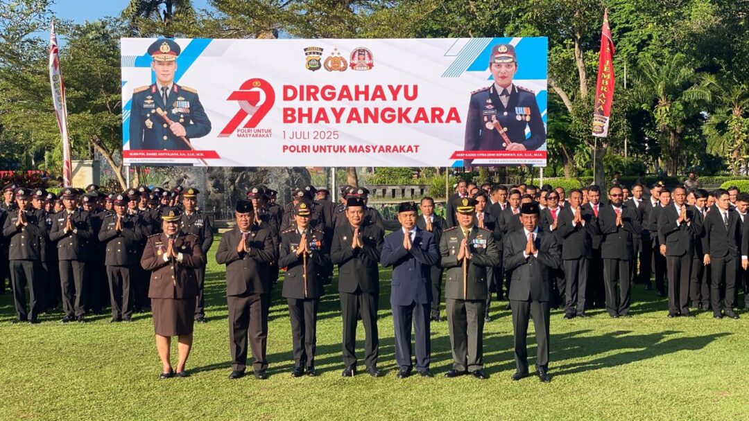Peringati Hari Bhayangkara Ke-79, Polres Jembrana Gelar Upacara Bertema “Polri Untuk Masyarakat”