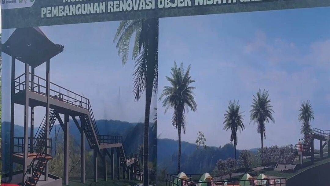 Objek Wisata Green Cliff Dibangun Kembali