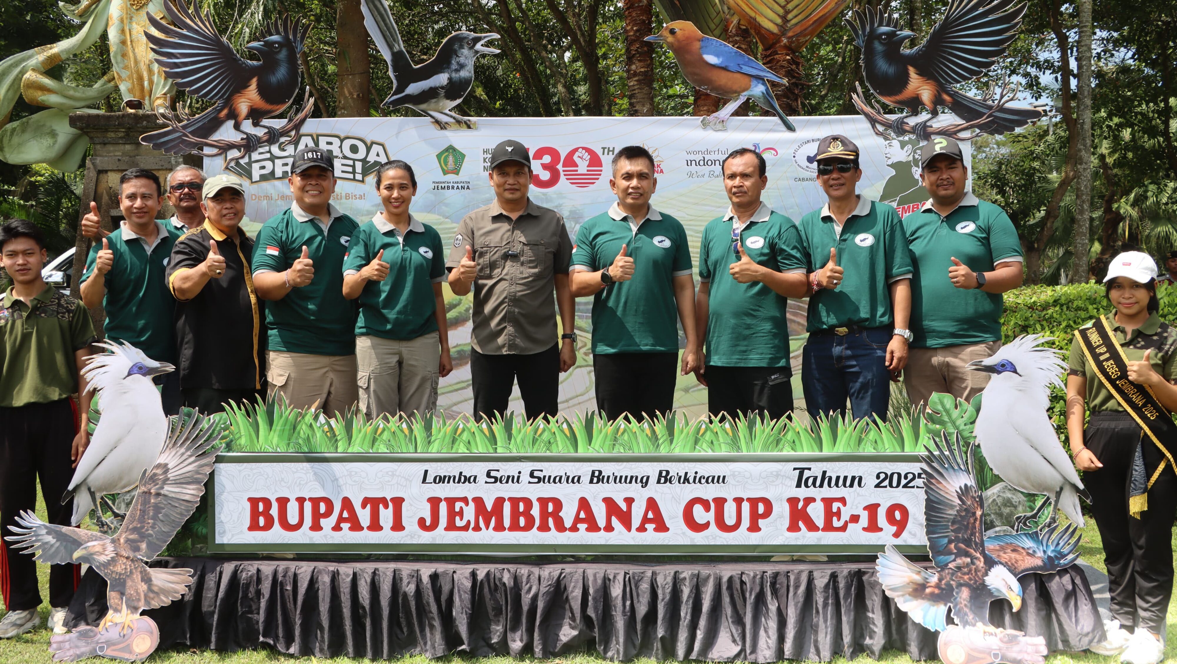 Kapolres Jembrana Hadiri Lomba Burung Berkicau Bupati Cup Ke-19, Dukung Pelestarian Satwa Dan Ekonomi Kreatif