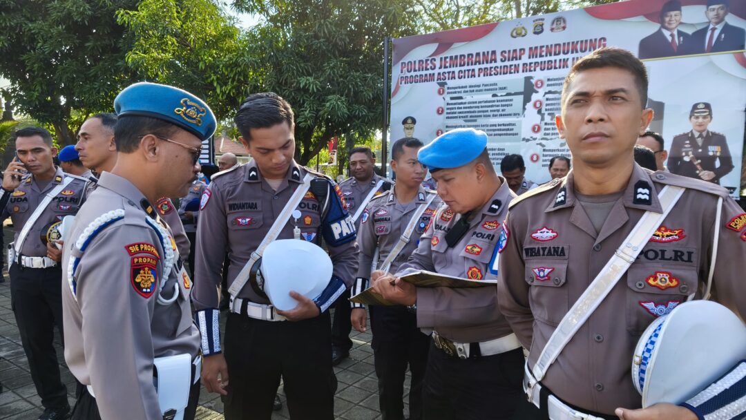 Propam Polres Jembrana Gelar Gaktibplin, Satu Anggota Ditemukan Langgar Sikap Tampang