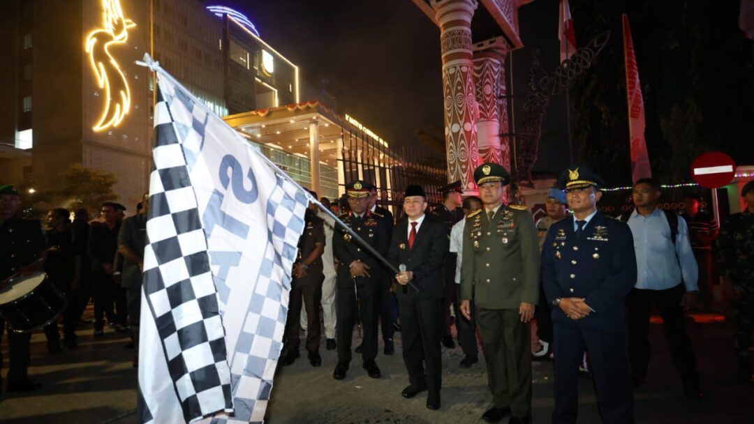 Sambut HUT RI Ke-80 Tahun 2025, Pemprov Papua Gelar Taptu Dan Pawai Obor